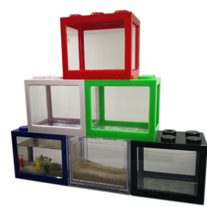 Betta Fish Tank - حوض أسماك صغير بـ7 ألوان، حوض