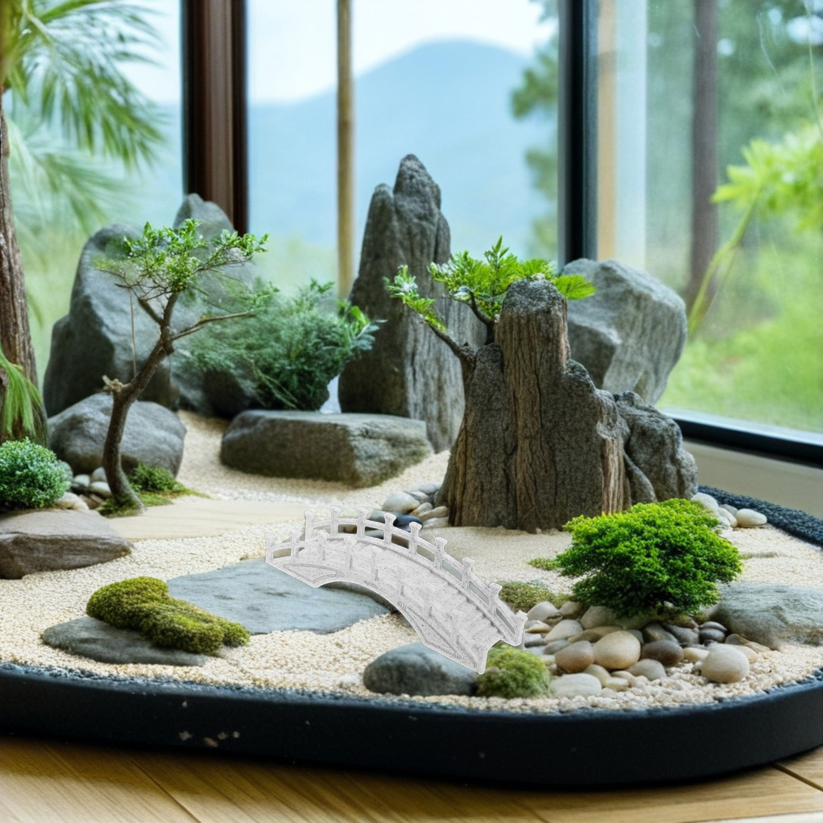 جسر قوسي مصغر لتزيين الحدائق،  - مراجعة Aquarium Decor وسعره