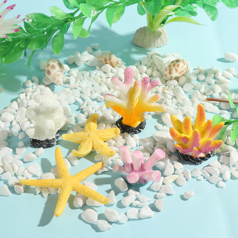 ديكور حوض أسماك المرجان الاصطن - مراجعة Fish Tank Gravel وسعره