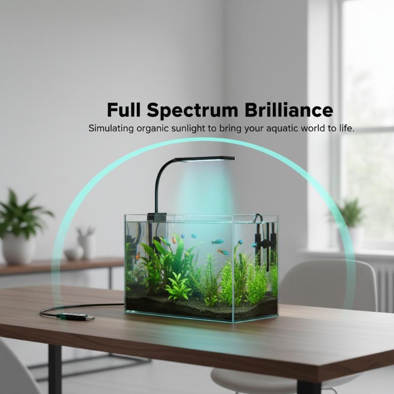 مصباح LED مرن للحوض السمكي بمن - مراجعة Fish Aquarium Home وسعره