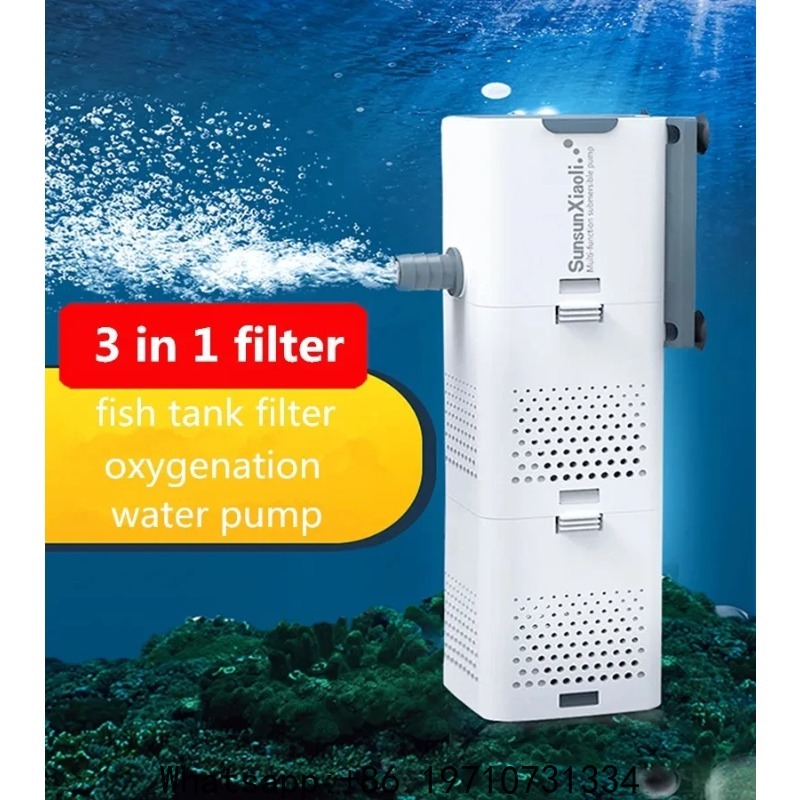 فلتر SUNSUN 3 في 1 لأحواض السم - مراجعة Fish Tank Filter وسعره
