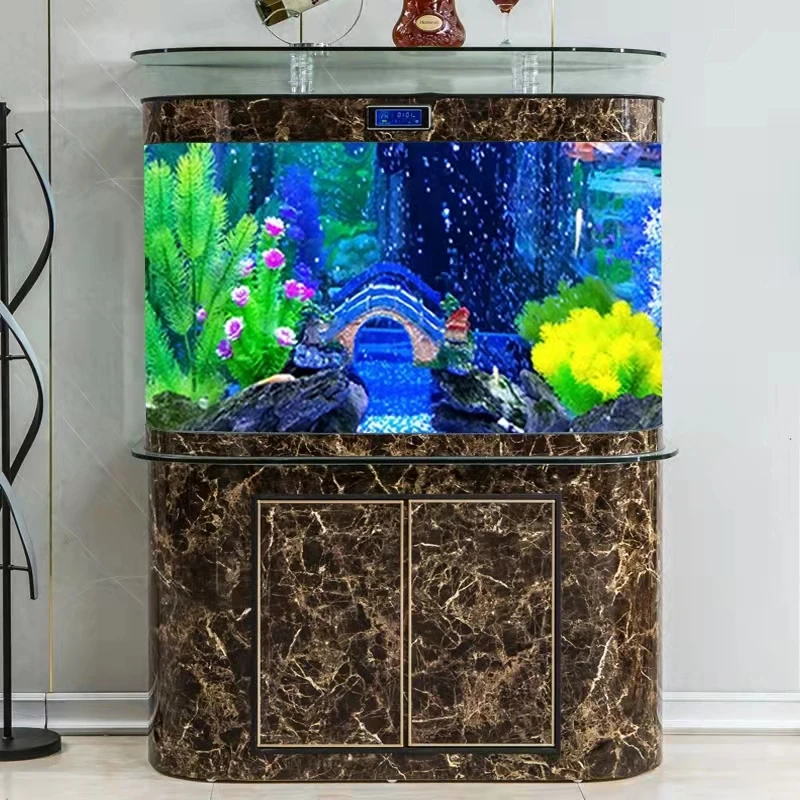 حوض سمك كبير مخصص سعة 300 جالو - مراجعة Fish Aquarium Home وسعره