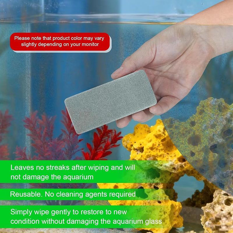 2/4 قطعة فرشاة إسفنجية مزدوجة  - مراجعة Fish Aquarium Home وسعره
