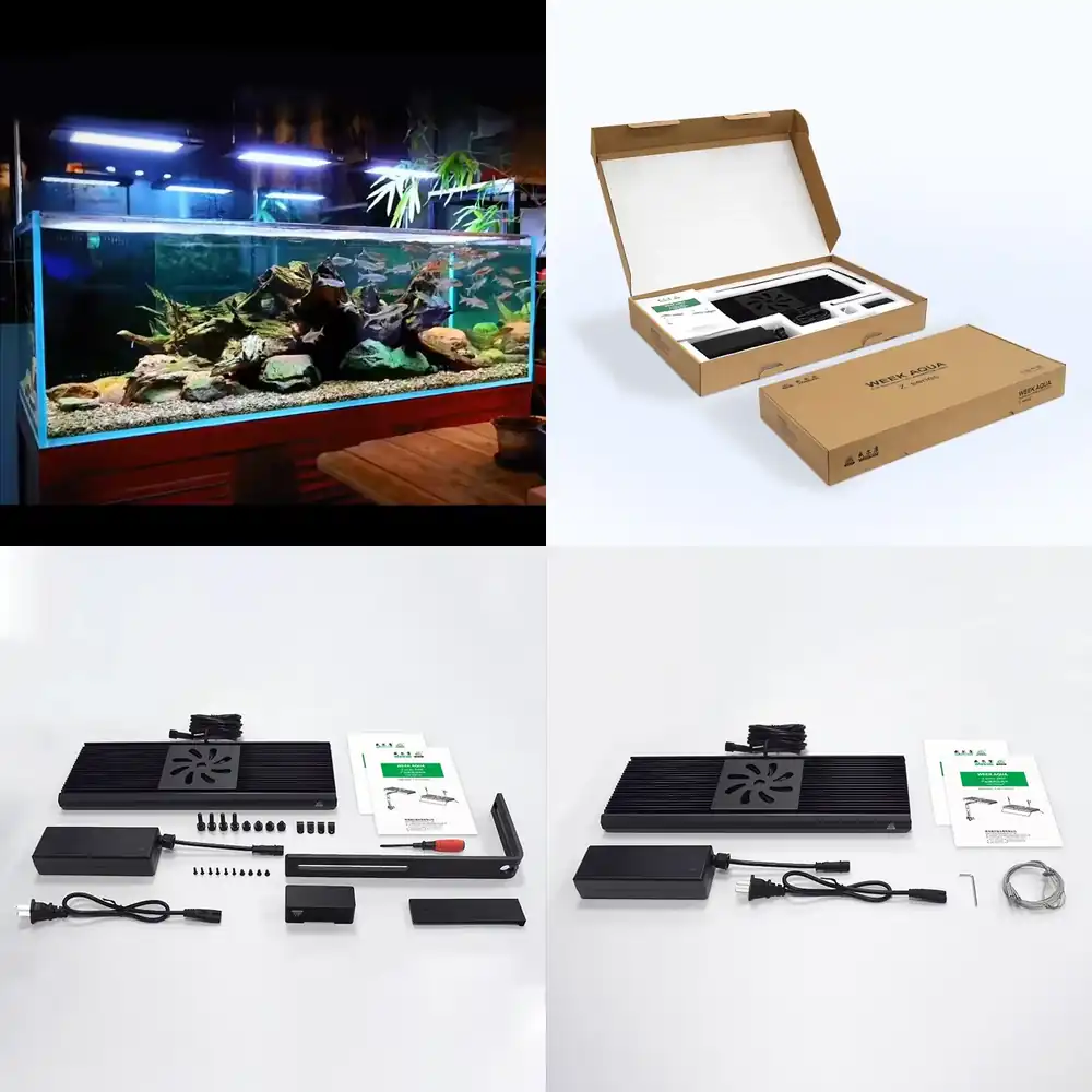 إضاءة LED للأحواض المائية مع ت - مراجعة Aquarium Light وسعره